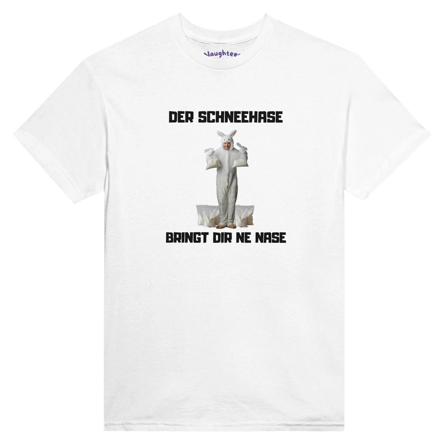 Schneehase bringt Nase Shirt