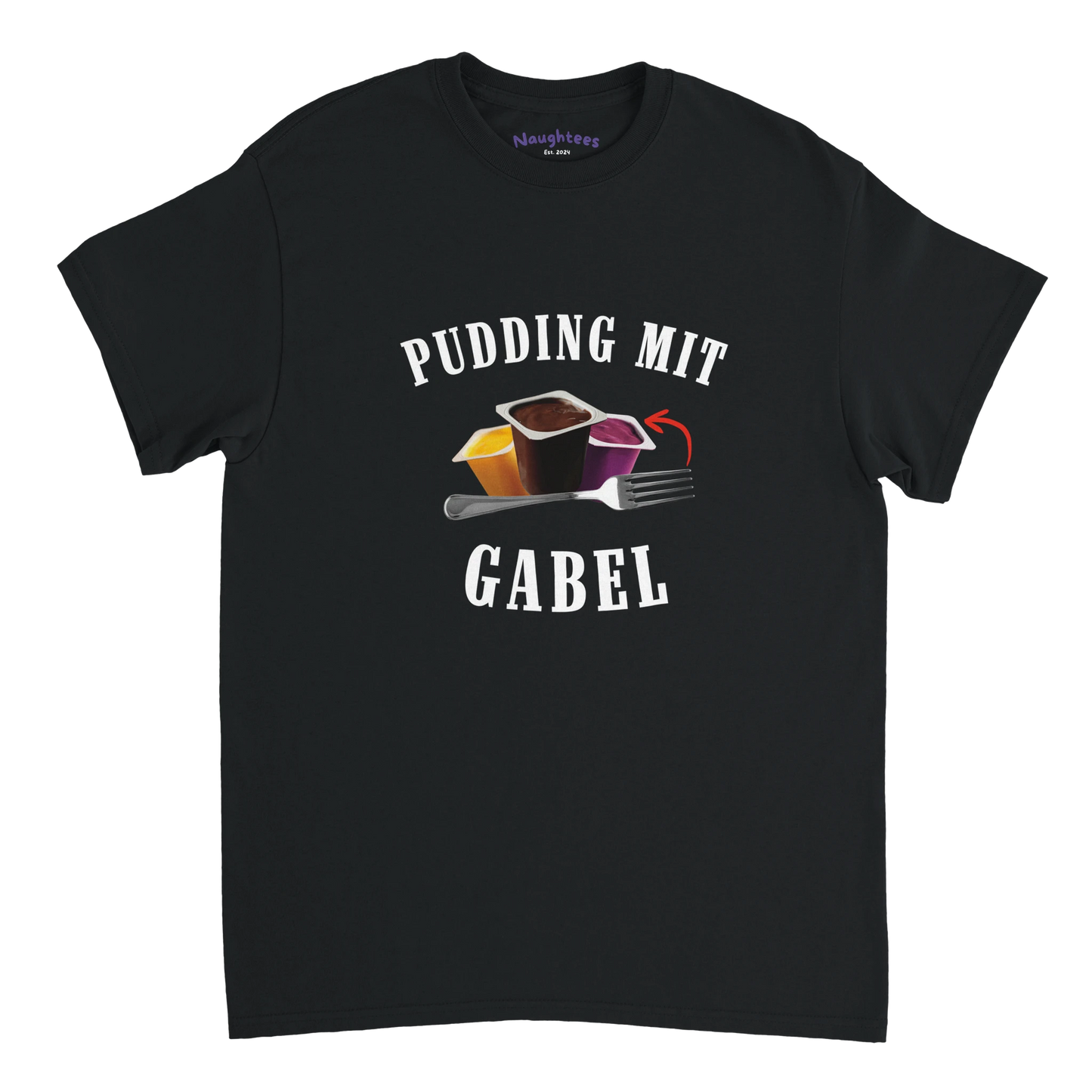 Mit mit gabel essen shirt 