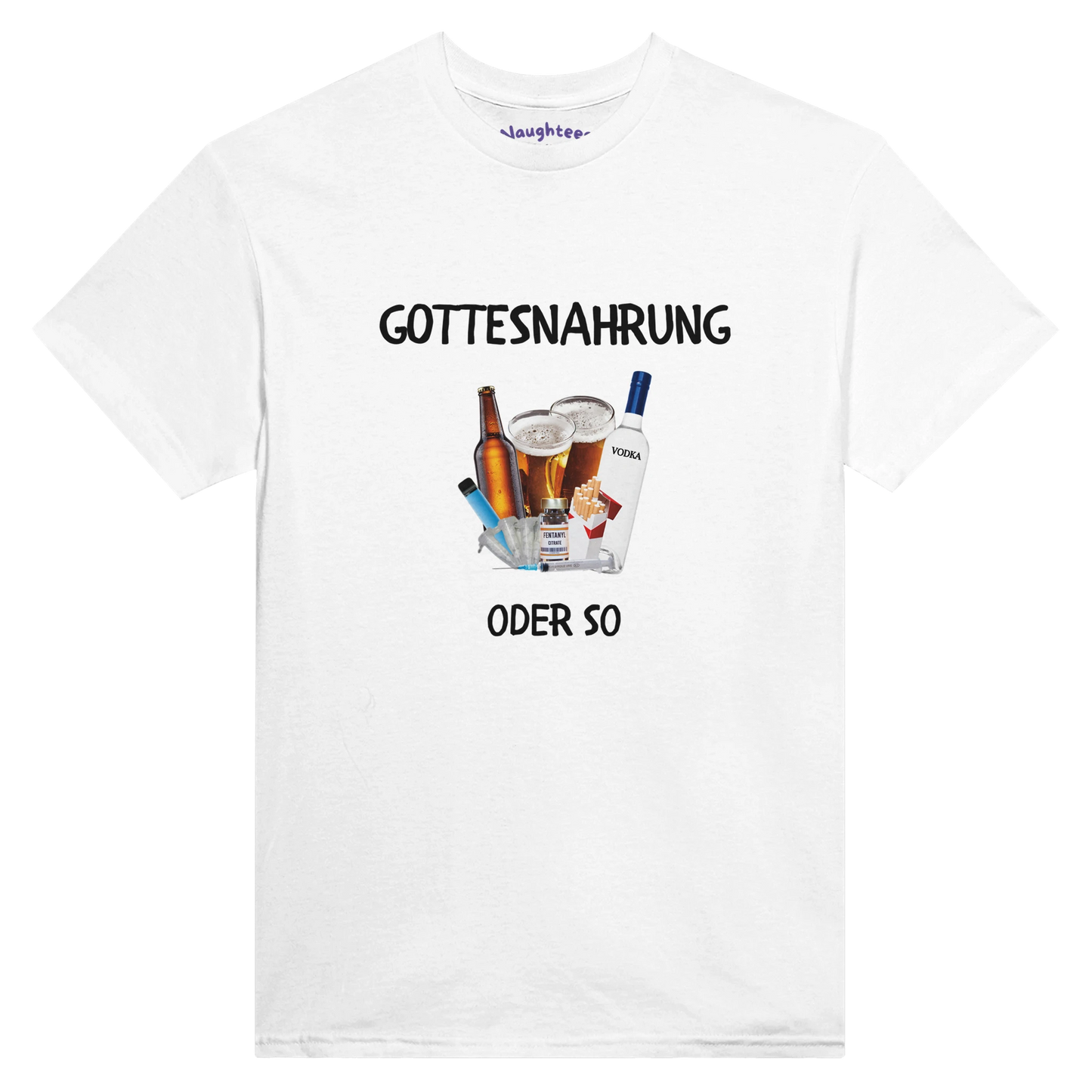 gottesnahrung satire tshirt 