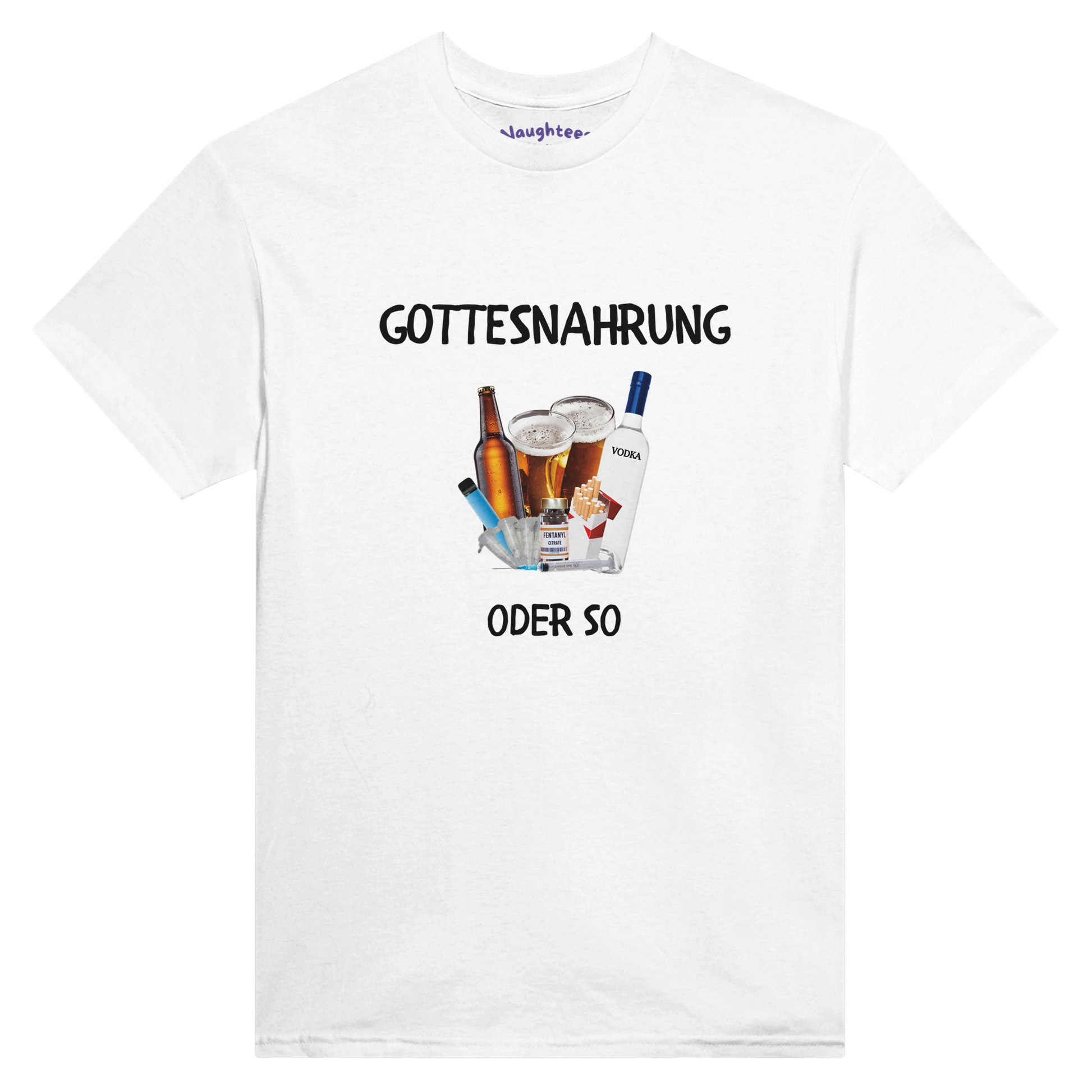 gottesnahrung satire tshirt 