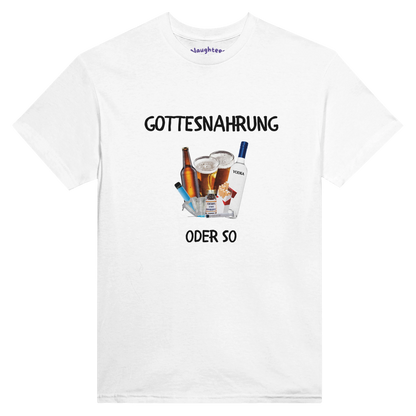 gottesnahrung satire tshirt 